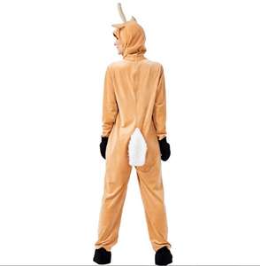 Ecowalson Unisex adulto niño Navidad Reno disfraz niña Mujer con capucha acogedor ciervo disfraz Cosplay pijamas de dibujos animados - Product Image 2