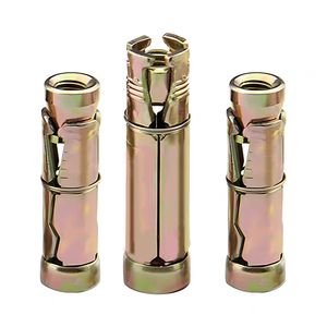 10 pièces jaune passivé 3 pièces 4 pièces boucliers fixer l'expansion boulon d'ancrage boulon fixe 20mm pour brique de bloc de béton - Product Image 5