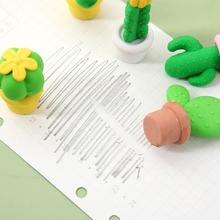 Gomme charnue en <span class=keywords><strong>pot</strong></span> mignon Cactus fleur gomme amovible propre éponge magique gommes pour enfants papeterie en gros - Product Image 5