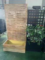 Jardinière en métal avec treillis, lit de jardin surélevé avec jardinière, jardinière en métal pour plantes grimpantes, légumes