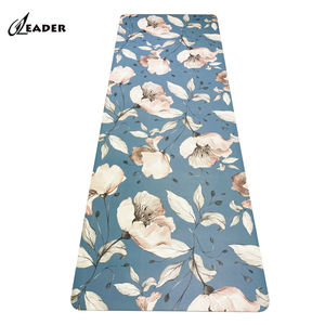 <span class=keywords><strong>Yogamat</strong></span> personnalisé en caoutchouc naturel de 5mm d'épaisseur en cuir PU <span class=keywords><strong>tapis</strong></span> de yoga imprimé tapetes tapetini de yoga <span class=keywords><strong>tapis</strong></span> tappeto tappetino - Product Image 2