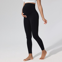 Leggings de Maternité Grande Taille avec Logo Personnalisé, Soutien Abdominal, Taille Haute Extensible, Effet Seconde Peau, Doux et Très Élastiques pour Femmes