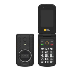 NOVA CHEGADA AGM M8 IP68 À Prova D' Água Flip Rugged Phone 2.8 polegadas Telemóveis Mini Smartphones Cartão Telefones