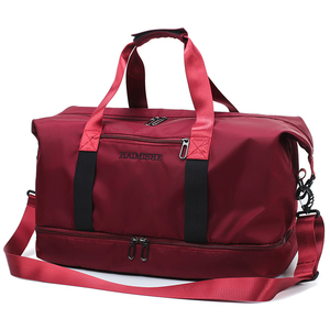 Bolsa de lona deportiva con compartimiento para zapatos, para viaje, gimnasio, promoción, precio barato - Product Image 1