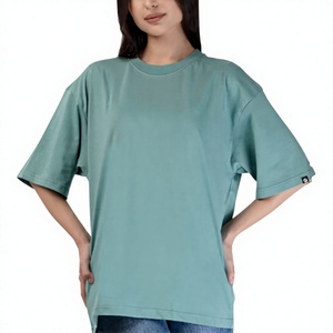 T-shirt pour femme fabriqué sur mesure (OEM), 240 GSM, très haute qualité, 100% coton, logo personnalisé, épaules tombantes, style décontracté, vêtement d'été - Product Image 5