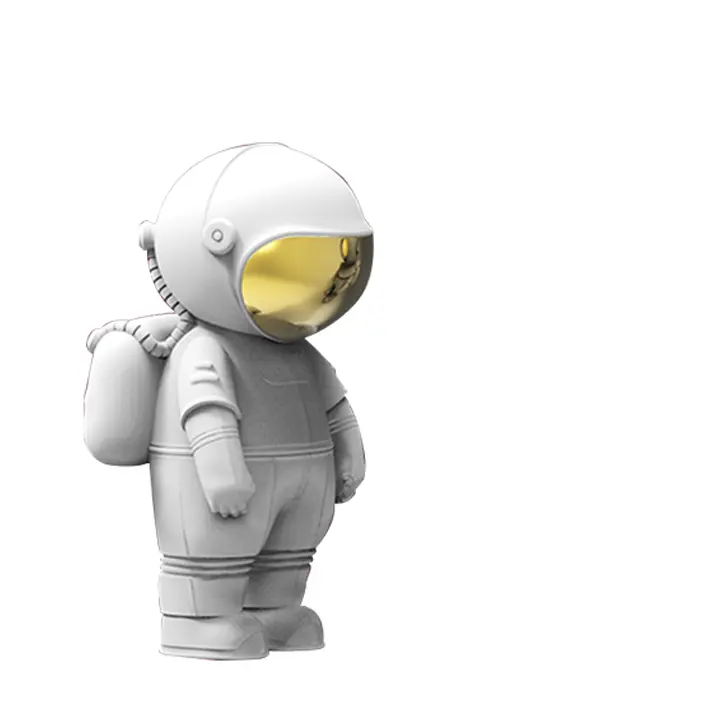 Figuras de brinquedos personalizados de vinil, anime, conjuntos de brinquedos de presente espaçoso astronauta