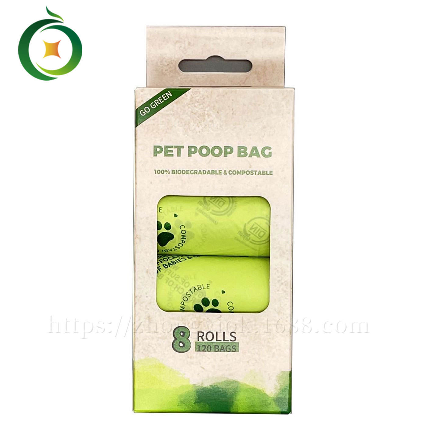 1.6 ไหม 8 ม้วน แบบแขวน โกลเด้นรีทรีฟเวอร์ ชนิดบรรจุกล่อง 398 กรัม