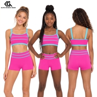 Vêtements de danse pour filles sur mesure avec logo personnalisé, ensemble de danse confortable sans couture pour studio de danse professionnel