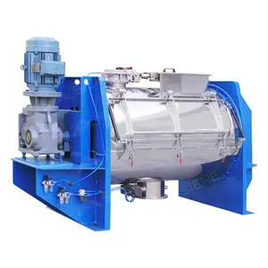 Fertilizer Powder Granular Coulter Mixing Machine Horizontal Plough Shear Mixer for Spices Flavors Rubber Surfactants Powder