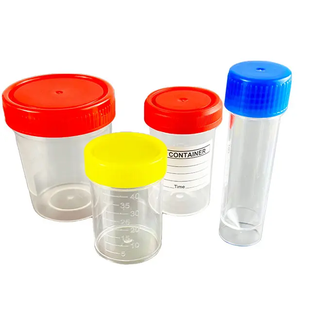 Contenitore di urina per campioni sterili monouso 120ml tazze per raccolta di campioni di feci di urina