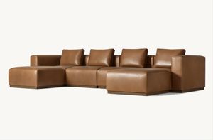 Sassanid OEM Design italien contemporain Ensemble salon américain de luxe <span class=keywords><strong>Vitto</strong></span> Chaise en U modulaire en cuir - Product Image 2