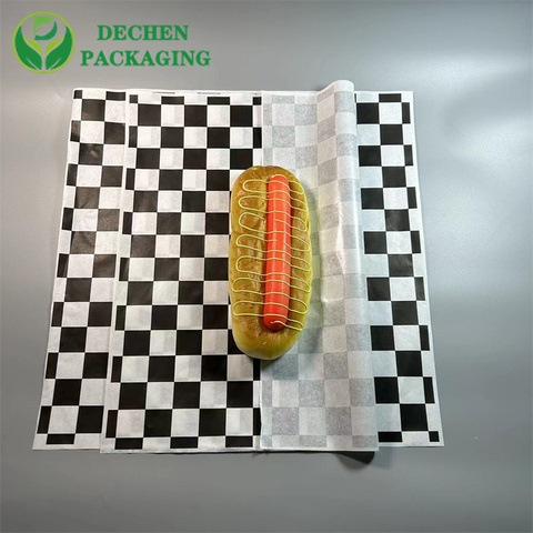 Custom Deli Paper Sheets Printed Food Wrapping Rolls Greaseproof paper