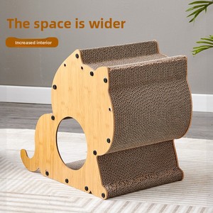 Creative Extra Large Luxury <strong>Cat</strong> Villa Corrugated Paper <strong>Cat</strong> Nest Stereo <strong>Design</strong> Wear-Resistant Pet <strong>House</strong> Furniture - Product Image 2