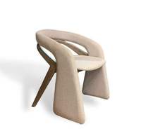Nouvelle Arrivée Chaises de Salle à Manger Ergonomiques en Tissu de Haute Qualité Style Italien Nordique Moderne Chaise en Bois pour Salon Chambre Appartement