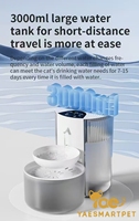 Fontaine à eau intelligente pour chat, température constante, distribution quantitative programmée, remplacement automatique, détachable, ultra silencieuse, qualité alimentaire
