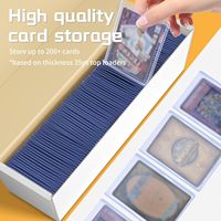 Boîte de rangement pour cartes à collectionner, boîte de rangement pour cartes de baseball, capacité de 1200 protège-cartes, convient aux sports, au football, au basketball