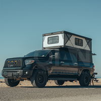 Tente de toit pour camionnette, cabine double, noire, accessoires 4x4, Alu-cab Canopy Camper