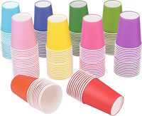 Gobelets en papier personnalisés avec logo, à paroi simple, pour jus, soda, boissons froides, jetables, différentes tailles