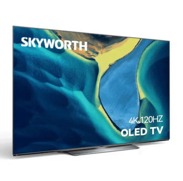 SKYWORTH 65S81 OLED 4K Smart Android TV 55 65 75 Inch 120HZ Game TV with LGD Screen Dolby Vision Atmos Black Cabinet