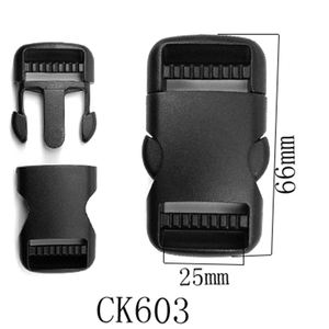 Hardware de plástico, hebillas de Liberación lateral ajustables dobles, piezas de bolsa de cinturón de mochila, correas de correa - Product Image 2