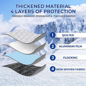 Alüminyum Film kar kalkanı cam kış pencere Frost & buz araba kılıfı ile Rayhong kar kapak koruma kapağı - Product Image 5