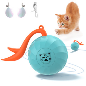 Smart Luxury Interactive Ball Toy with Rechargeable Battery 360 Degree Rotate & Motion Activated for Indoor <b>Cats</b> - Product Image 1