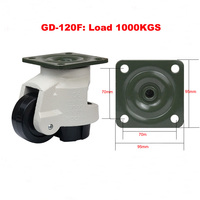 Roue principale de roulette de pied résistante GD-60/80/100/120 roue en Nylon de taille réglable pour le nivellement mobile de Machine de nivellement de Machine