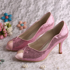 Scarpe da Festa <span class=keywords><strong>Argento</strong></span> con Tacco Medio e Punta Aperta per <span class=keywords><strong>Donna</strong></span> - Product Image 5