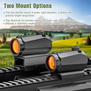5D thời đại chuyển động tỉnh táo Red Dot Sight 1x20 mét Red Dot Optics 10 mức độ sáng phạm vi kẻ ô điểm tham quan với đồng chứng kiến tăng - Product Image 3