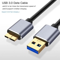 Câble de charge pour disque dur USB 3.0 Micro B vers Micro USB3.0 Câble SATA externe rapide pour HDD/SSD Compatible avec le téléphone