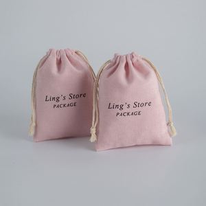Bolsa de Franela de Algodón con Cordón, Bolsa de Almacenamiento, Bolsa para Empaque de Joyería, Estilo Minimalista, Logotipo Impreso, Venta al Por Mayor de Fábrica - Product Image 3