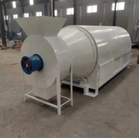 Séchoir rotatif à tambour compact d'occasion en acier inoxydable avec PLC pour riz, compost, fèves de cacao, foin, graines, maïs, café et engrais