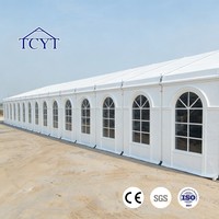 Tente d'église de haute qualité en tissu PVC, ignifuge et résistante aux UV, avec structure en alliage d'aluminium