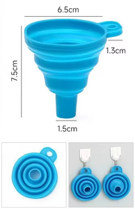 Mini Foldable Funnel Silicone Collapsible Funnel Folding Portable Funnels Be Hung Household Liquid Dispensing Telescopic - Product Image 6