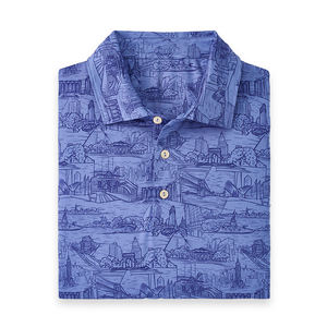 2024 OEM personalizado para hombre Polo de Golf camisa que absorbe la humedad de alta calidad personalizado Polo Impresión digital camisetas - Product Image 5