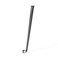 Pieds de table réglables en hauteur en fer et acier modernes avec structure métallique pour bureau à domicile et bureau d'ordinateur