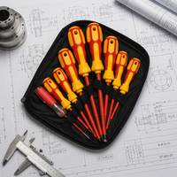 Assortiment de tournevis isolés 9 en 1, parfait pour un usage professionnel et domestique, avec des fonctionnalités améliorées, jeu de tournevis
