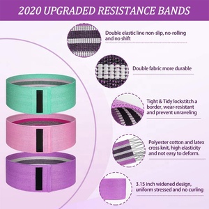 Bajo MOQ nuevo diseño de ejercicio <span class=keywords><strong>banda</strong></span> Hip Círculo impreso tela botín <span class=keywords><strong>banda</strong></span> gimnasio glúteos bandas elásticas de resistencia - Product Image 2