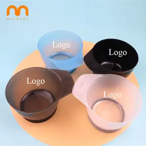 Custom Logo Profesional Plastic color Hairdressing Tools DIY Tinting Hair dyeing treatment brush bowl dyeing Kit