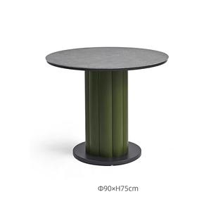 ชุดโต๊ะเก้าอี้รับประทานอาหารกลางแจ้งทันสมัย ทนทาน กันน้ำ ทำจากหวาย เหมาะสำหรับห้องนั่งเล่น ระเบียง วิลล่า โรงแรม และลานบ้าน - Product Image 6