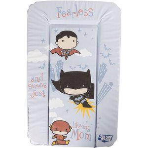 Tappetino morbido per il cambio pannolini Justice League Batman, Flash, Superman cm 73x48,5x3 - Product Image 1