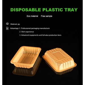 Barquette en plastique PP de qualité alimentaire, jetable, personnalisée, dorée, pour supermarché, pour œufs, fruits, viande, légumes, poisson, plats - Product Image 5