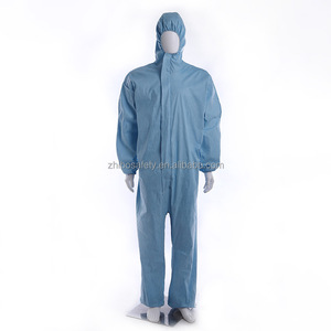 Combinaison de protection <span class=keywords><strong>microporeuse</strong></span> jetable SMS PP de type 5 et 6 à usage industriel - Product Image 1