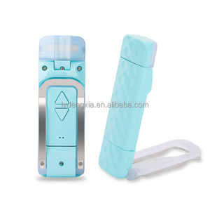 Dễ Thương Mini Màu Xanh Hồng Trắng Đen USB Có Thể Sạc Lại Đọc Sách Ánh Sáng <span class=keywords><strong>3</strong></span> Màu Sắc Ánh Sáng 5 Mức Độ Sáng <span class=keywords><strong>LED</strong></span> Cuốn Sách Đèn Với Clip - Product Image 2