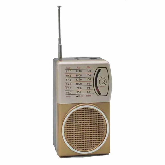 MLK-8483 Hot Sell battery operated small pocket Radio mini Am/fm Radio long antenna