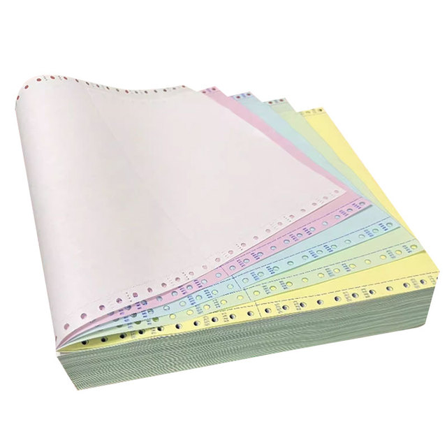 BAIXIN Smooth Clear High Quality Multi-Ply Computer Form Continuous NCR Carbonless Copy Paper (Virgin Wood Pulp) for Office