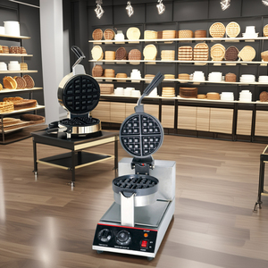 JWB-1A Máquina de Waffles Belgas Eléctrica Profesional de Acero Inoxidable Antiadherente 220V para Uso Doméstico y Comercial, Ideal para Exteriores y Automóviles, ¡Venta Caliente! - Product Image 5