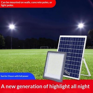 Reflector LED <span class=keywords><strong>Solar</strong></span> de Aluminio para Exteriores, Impermeable IP66, con Batería LiFePO4, para Estadios Deportivos, 200W/300W, Garantía de 2 Años, Haz de Luz de 70-140° - Product Image 4