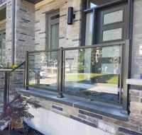 Reilbu - Vente flash - Garde-corps en verre et acier inoxydable pour balcon - Design moderne pour extérieur