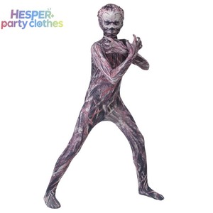 Disfraz de Halloween HESPER Horror Jumpsuit, mono de monstruo, demonio, calavera, disfraz de fiesta de Halloween para adultos y niños - Product Image 1